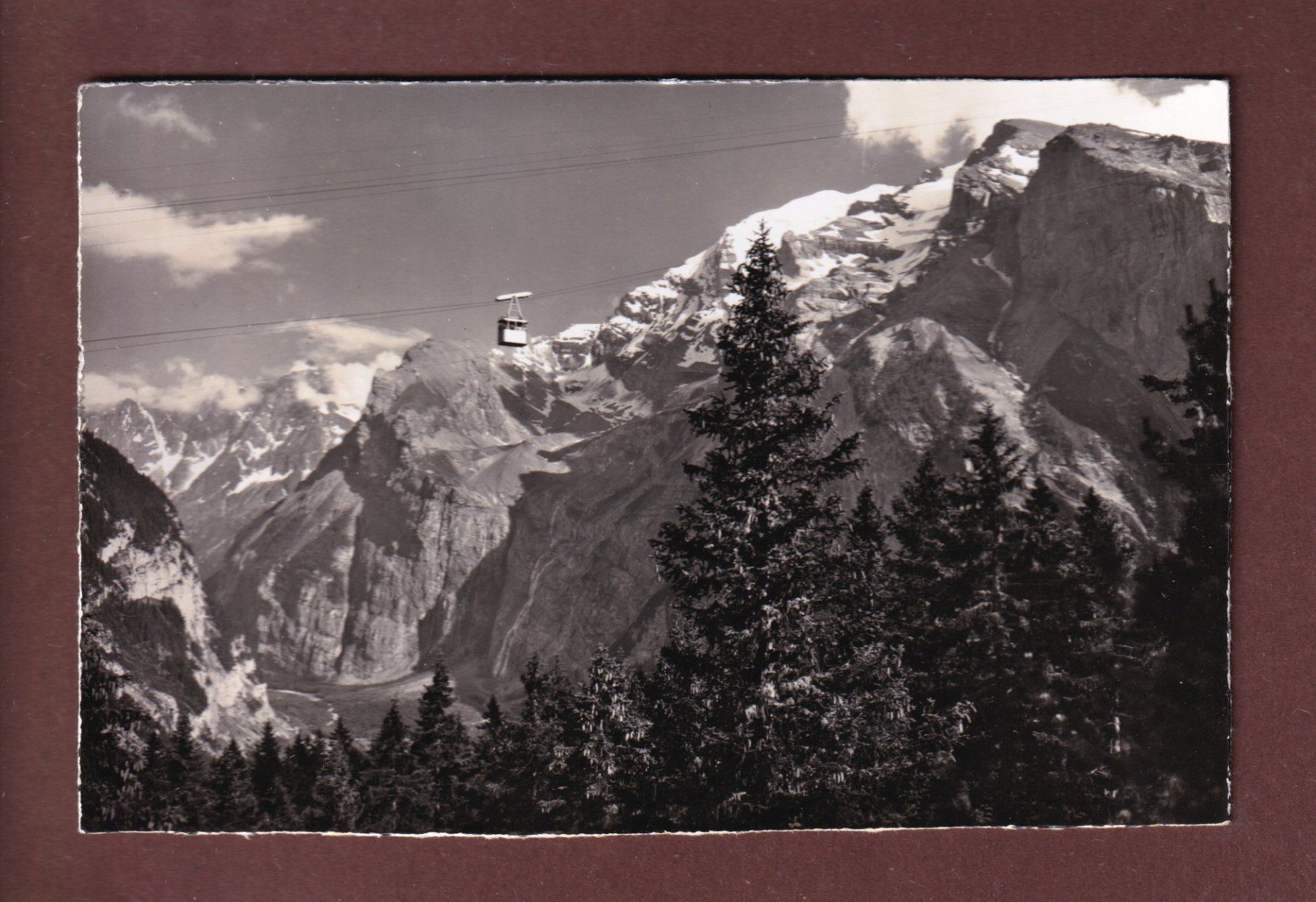 Cartoline postali: Luftseilbahn KANDERSTEG-STOCK - 1958 – Usato da Pully venduto da nicecards