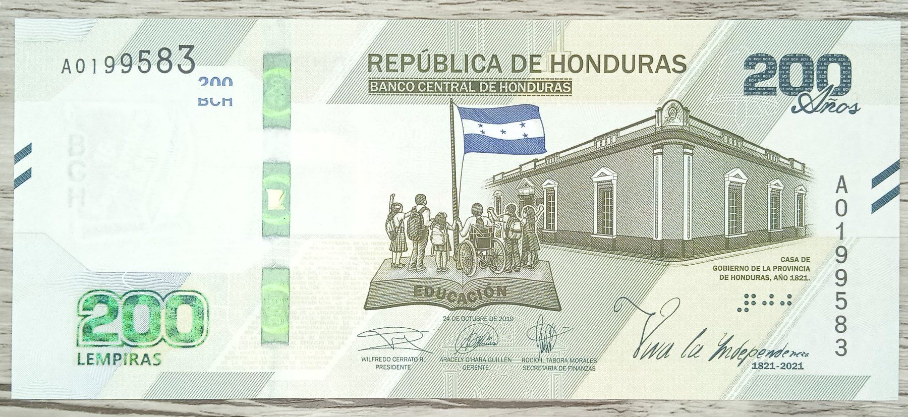 Banconote: Honduras 200 Lempiras Commemorative UNC _2 – Nuovo (secondo la descrizione) da Cousset venduto da Patricio77