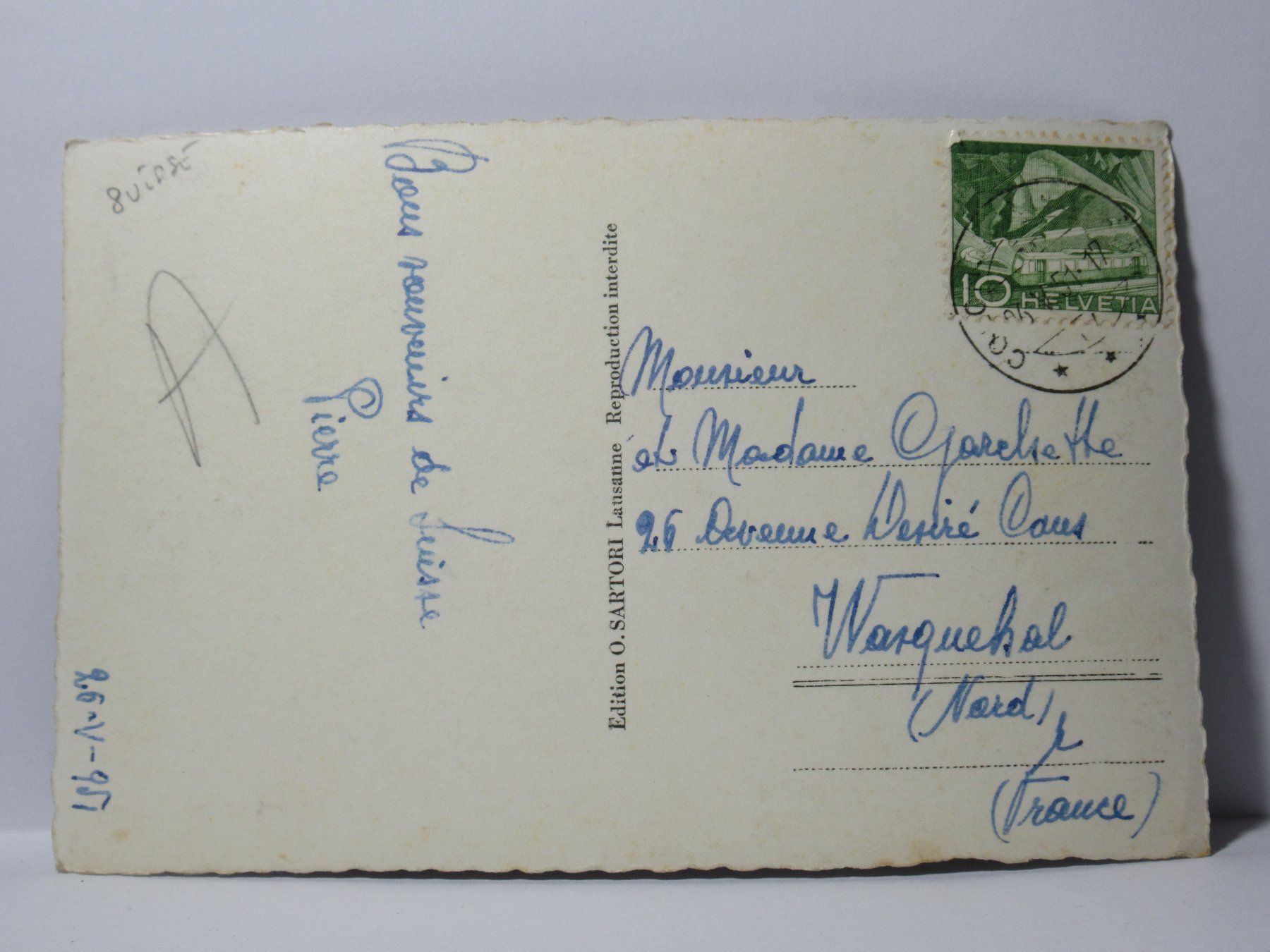 Ansichtskarten: Colombier , Le Château 1951 – Gebraucht aus Grenchen von Bluemchen1900 1
