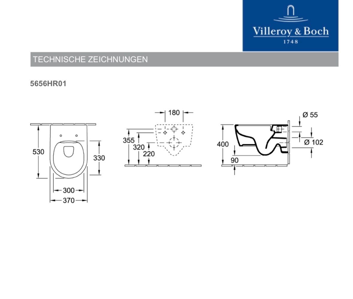 Villeroy & Boch WC: Wandklosett Villeroy & Boch Avento – Nuovo e nell'imballaggio originale da Vaduz venduto da OHT_9490 4