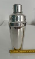 Cocktail Shaker versilbert – Vintage Barzubehör, 22 cm