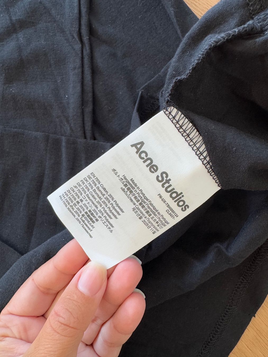 Acne Studios T-shirt: Acne Studios Longsleeve Gr. S, schwarz – Nuovo (secondo la descrizione) da Triesen venduto da atos87 4