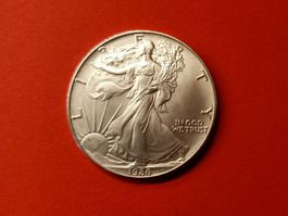 1986 AMERICAN EAGLE 1 OZ UNZE AUSGABE 1 SILBER LIBERTY USA !
