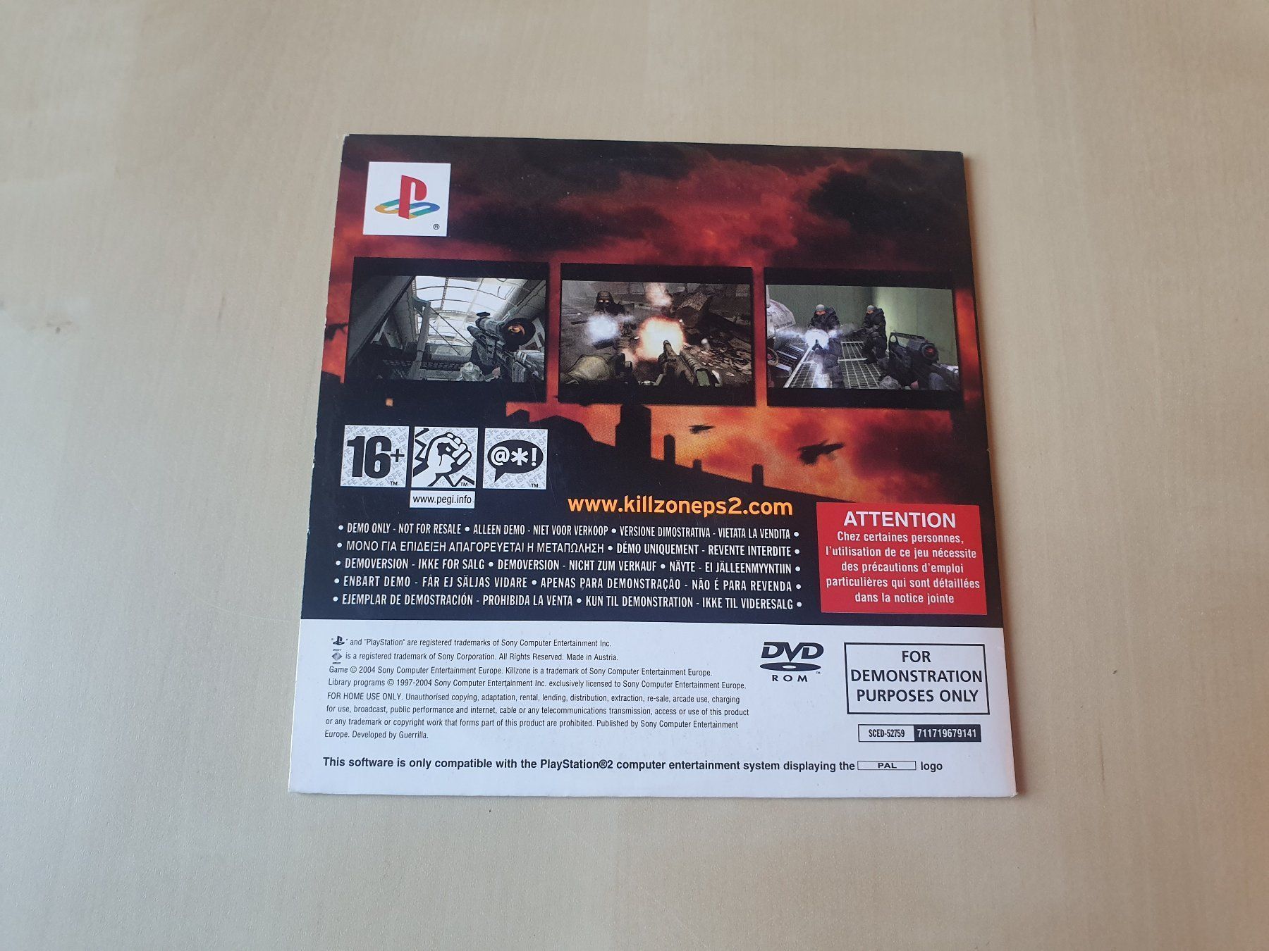 Sony Giochi: Demo Killzone – Usato da Stansstad venduto da collectorsshop 1