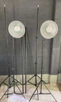 Fotostudio Beleuchtungsset mit Stativen + Hintergrund