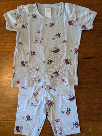 Kinder Sommer Pyjama Gr. 104 mit Piraten Motiv von Schiesser