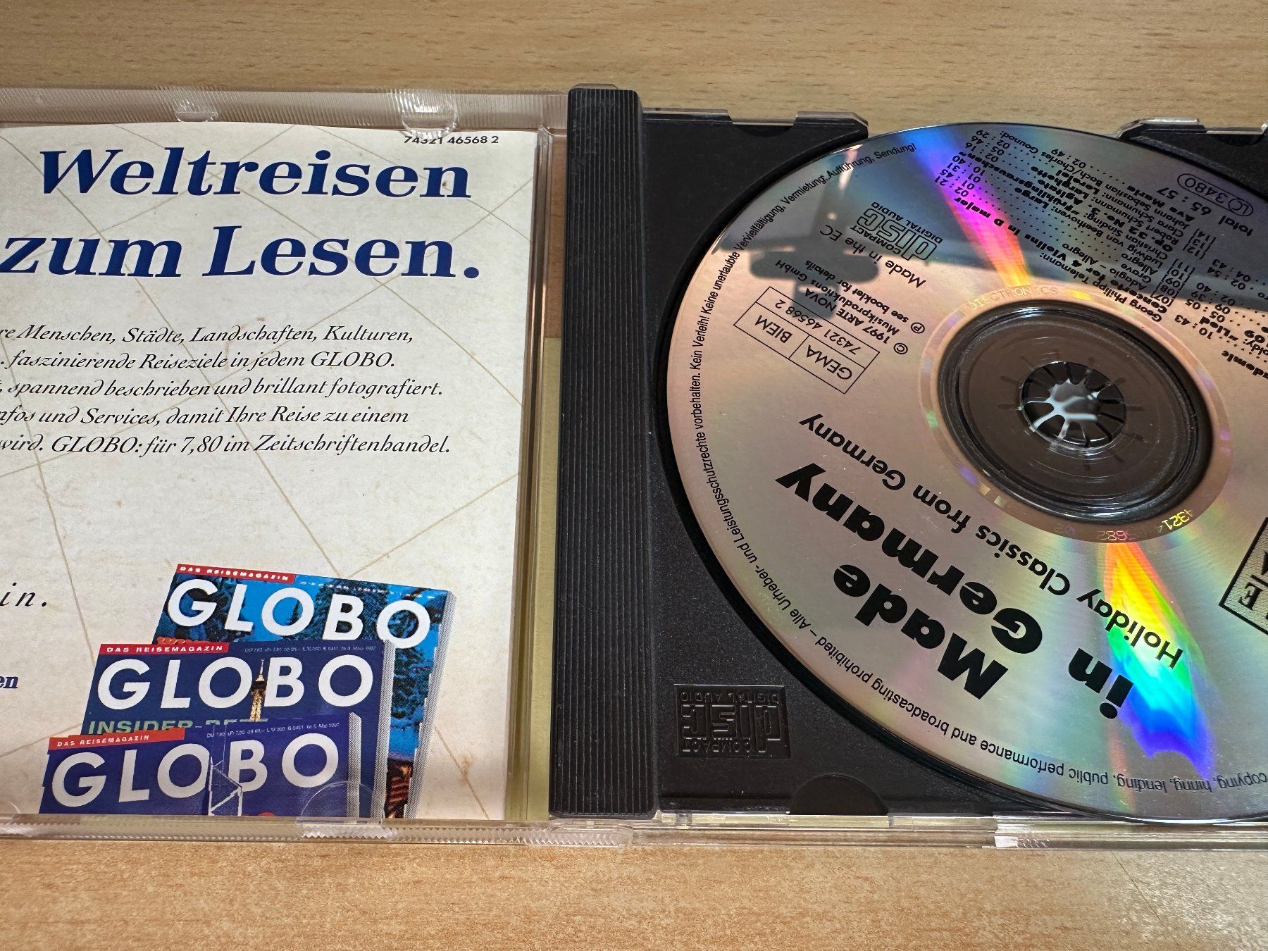 CD: Z4 Globo Made in Germany - Holiday Classics from Germany – Usato da Rikon im Tösstal venduto da Alpenmutz 2
