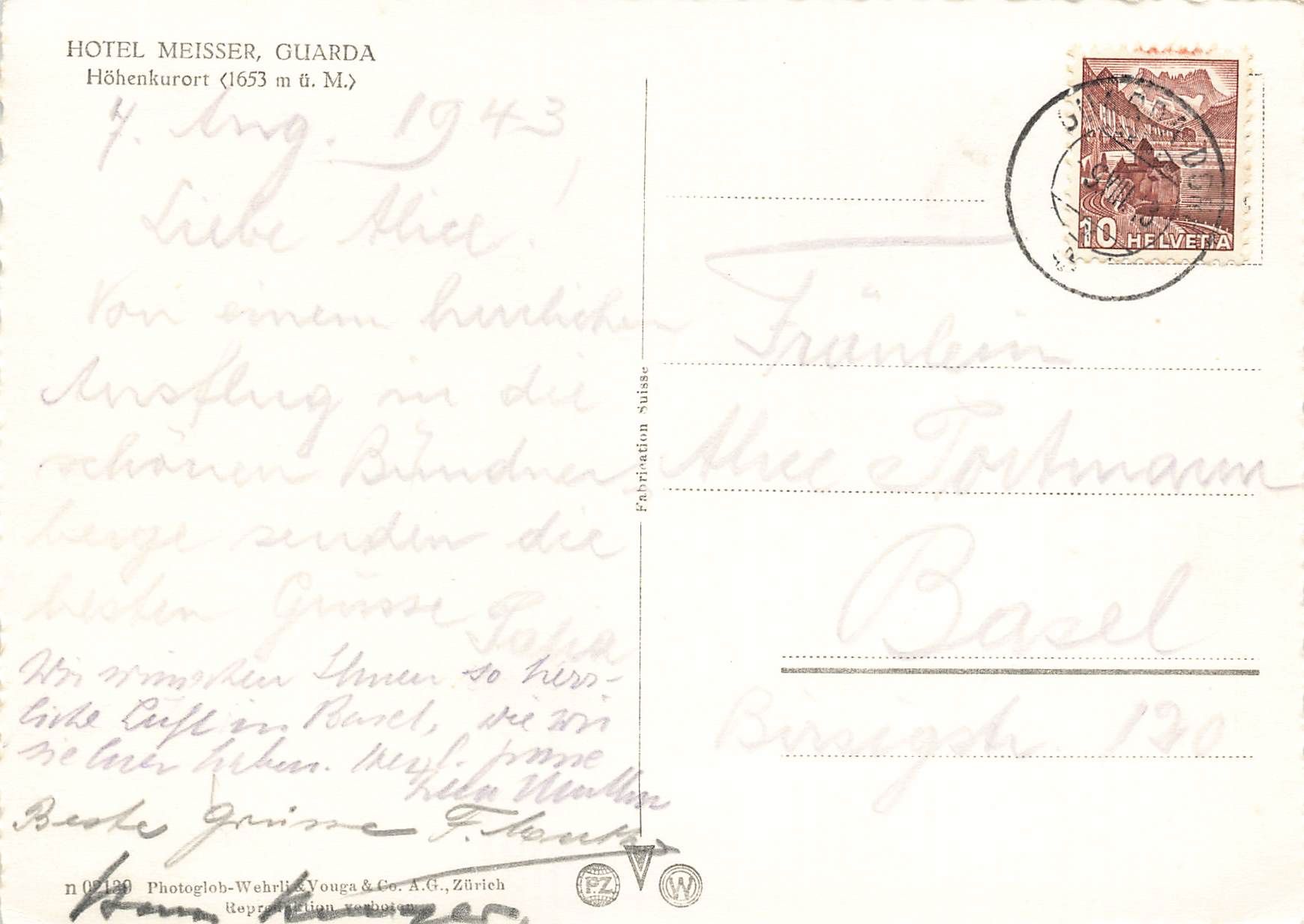 Cartoline postali: Guarda Engadin (GR) G – Usato da Biasca venduto da Blenio71 1