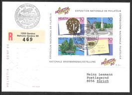 Sonderbrief Block W72 S. 1403 Genève 5.-16.9.1990