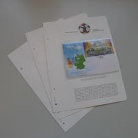 Sammlung FUSSBALL WM 2006 + EM 2008 auf Albenblättern.
