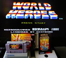 SNES:  World Heroes, CIB, Excellent état !