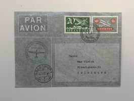 Ganzsache Schweiz Flugpost