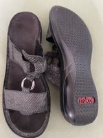 Rieker Sandalen Damen dunkelgrau mit Glitzer Grösse 38