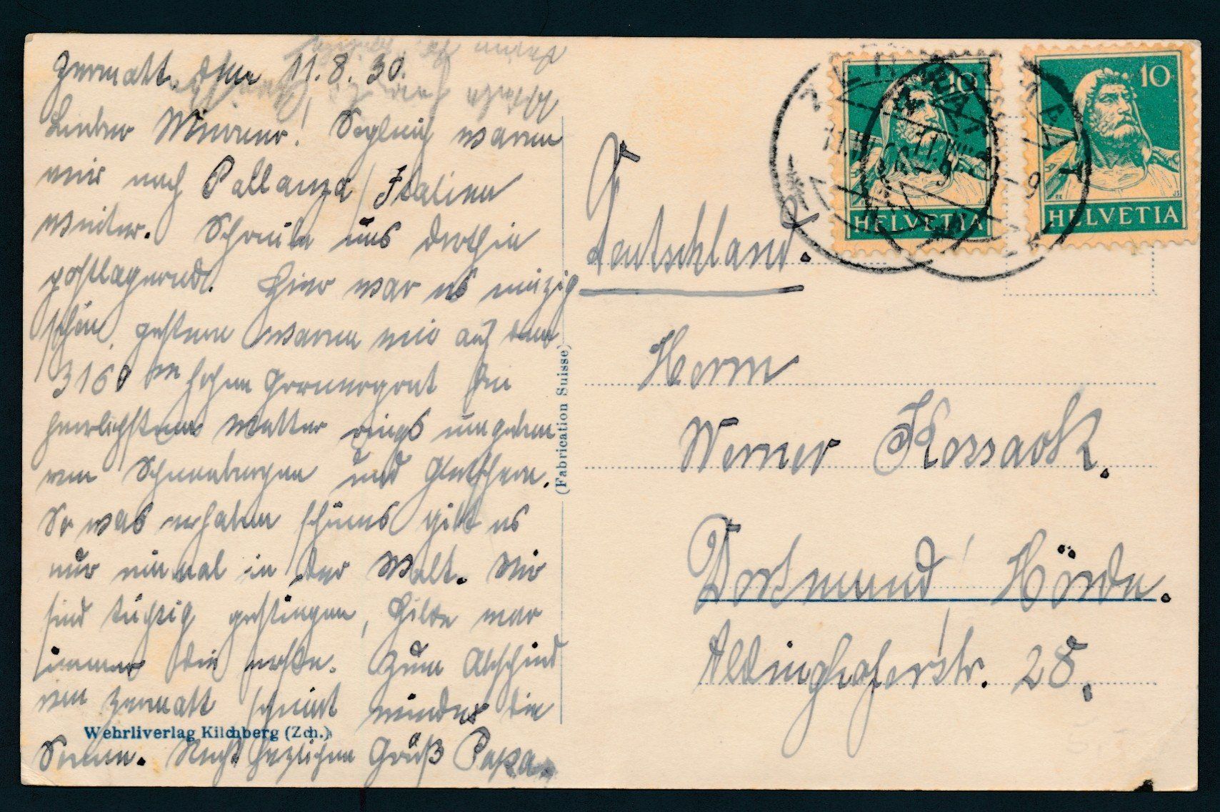 Cartoline postali: AK: Hotel Schwarzsee – Usato da Bonau venduto da Profila3 1
