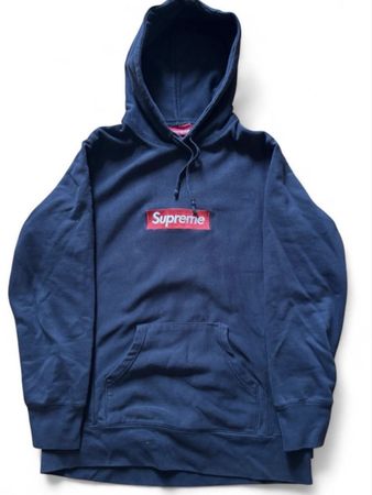 Navy Supreme Box Hoodie