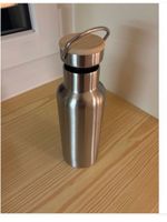 Isolierflasche aus Edelstahl, ovp 5 dl mit Logo