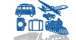 Neues Stanzschablonenset kleine Serie Ferien, Reise