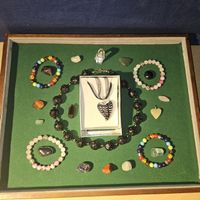 Vintage Schmuck Konvolut, Edelsteine, Glas - Herbst Sale!