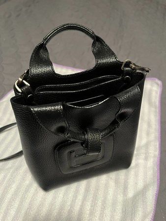 Hogan Leder Handtasche Schwarz,---