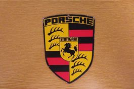 Porsche Emblem 1974 Original STUTTGART aus Karton