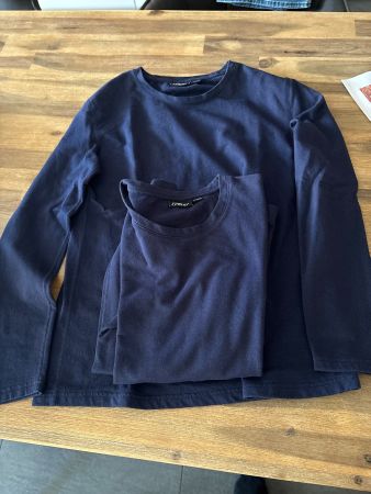 2 Langarmshirts Crane blau
