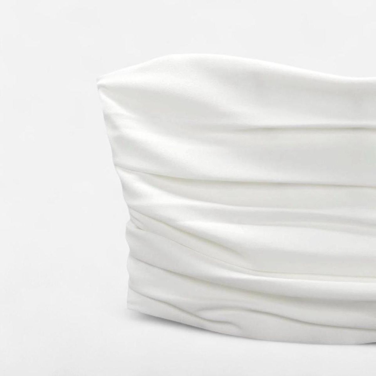 Zara Top: Zara White Bandeau Top  – Nuovo e nell'imballaggio originale da Basel venduto da 1moonstar 2