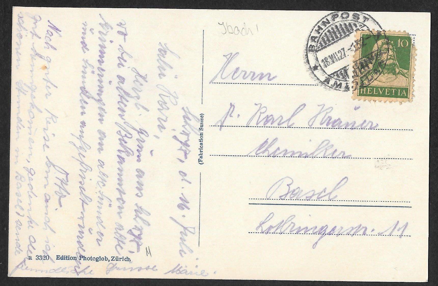 Cartoline postali: Ibach bei Schwyz Teilansicht – Usato da Olten venduto da clotaldi 1