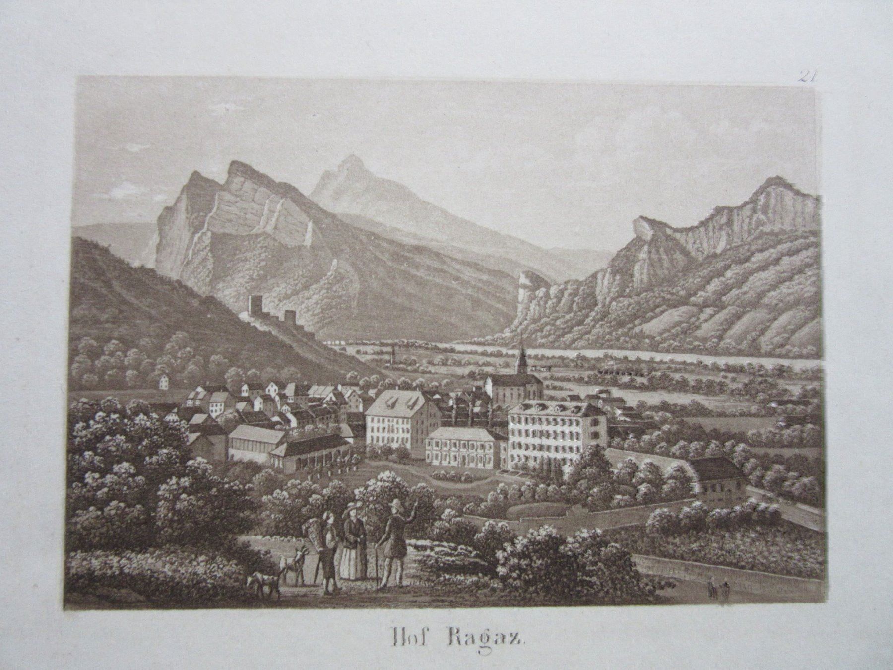 Incisioni: HOF RAGAZ AQUATINTA – Usato da Gersau venduto da grafik-kunst