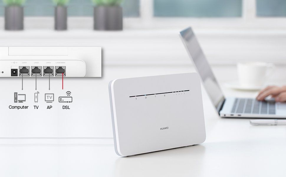 Huawei Ethernet B535 4G LTE Router 4