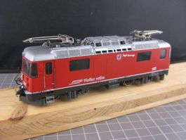 BEMO RhB Ge 4/4 II 618 Bergün rot, mit OVP, sauber zugerüste