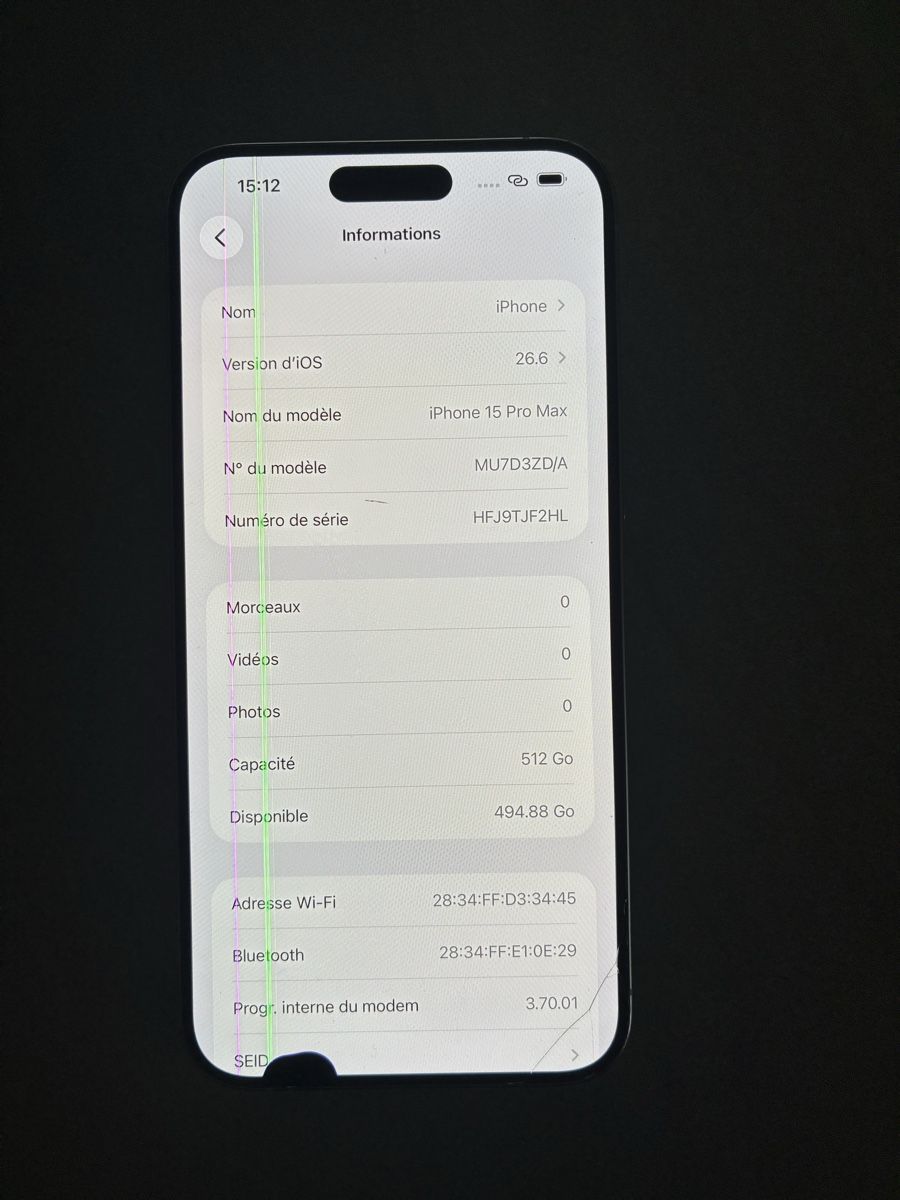 Apple Telefoni cellulari / Smartphones: iPhone 15 Pro Max / 512Go – Usato da Praz (Vully) venduto da Footzone.ch 2