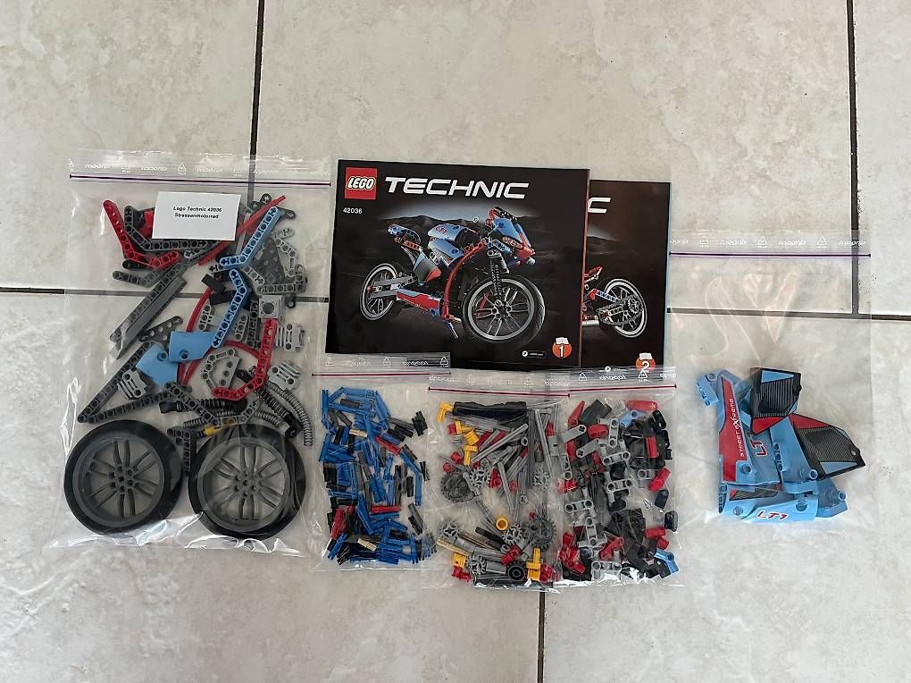 Lego Baukästen: Lego Technic 42036 Strassenmotorrad – Gebraucht aus Felben-Wellhausen von PeriFel 1
