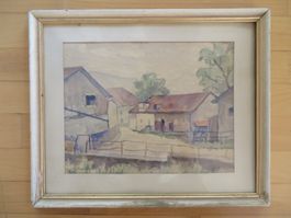 Anton Ender  1897-1952 original Aquarell