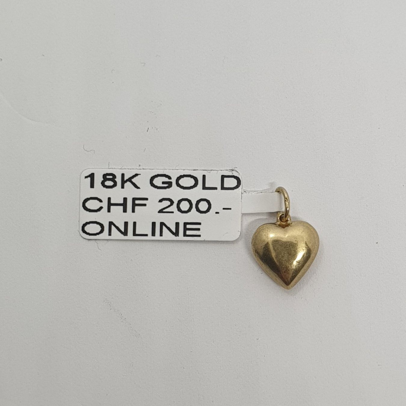 Ciondoli: Echt 18K Gold Anhänger - Herz – Usato da Luzern venduto da Goldhaus-Luzern 1