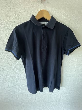 Polo Massimo Dutti hommes bleu foncé taille S