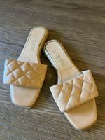 Pantoletten gesteppt beige Grösse 38 