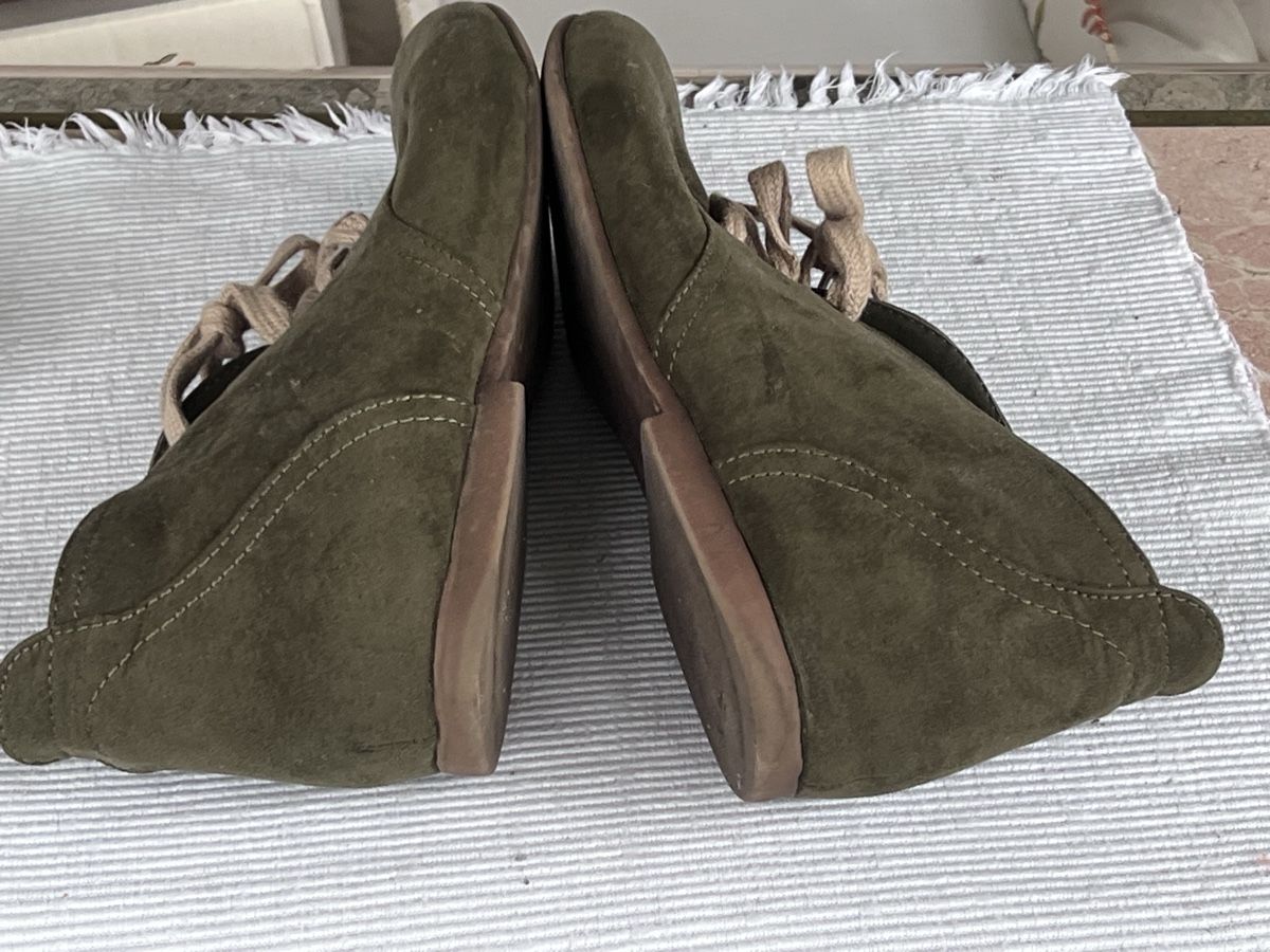 Damenschuhe: Grüner Wildleder Halbschuh 39 – Gebraucht aus Richterswil von Luke6 1