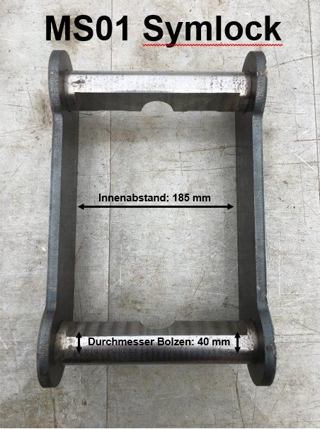 Escavatori: Lehnhoff MS01 Symlock, Twint, Anschweissrahmen Adapterrahmen – Nuovo e nell'imballaggio originale da Zürich venduto da Bagger999 1