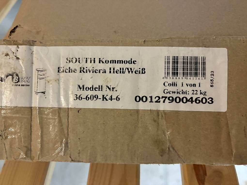 Cassettiere: Neue Kommode Eiche Riviera hell / weiss  originalverpackt – Usato da Wettingen venduto da luc_skt2 1