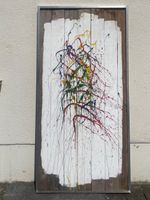 Kunstwerk im Alurahmen