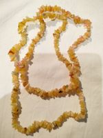 Collier joie de vivre en opale jaune de Madagascar 86 cm