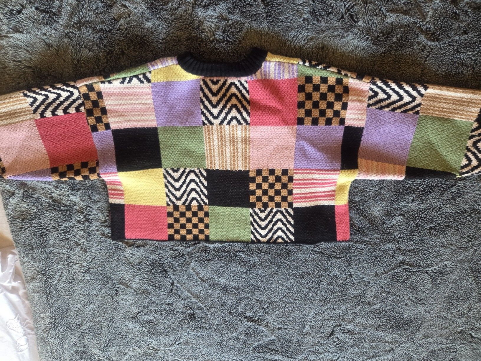 Maglioni & Felpe: Patchwork-Strickpullover „Tang“ von The Ragged Priest – Usato da Bühler venduto da ros_5qfr 5