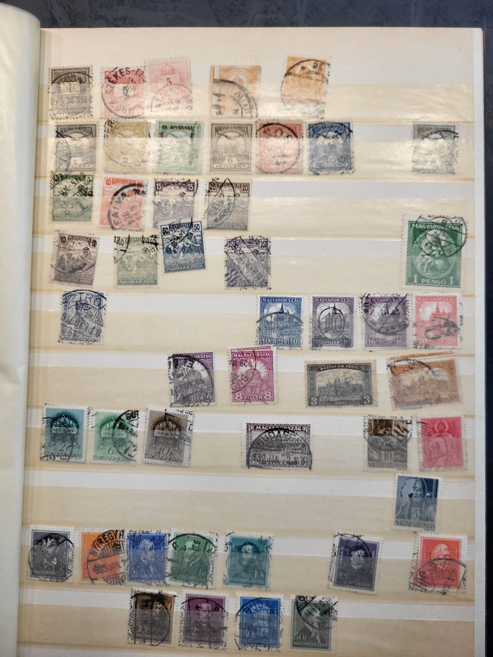 Alle Briefmarken: Sammlung Album - Ungarn – Gebraucht aus Rümlang von Turrin
