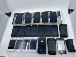 Lot 16 iPhone 4 4s defekt Bastler iCloud Ersatzteile Boxen