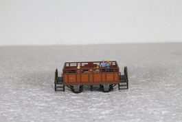 Märklin Spanisch Brötli Bahn offener Wagen mit Figuren