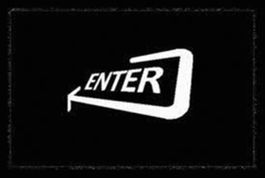 Fussmatte - ENTER - SCHWARZ-WEISS -