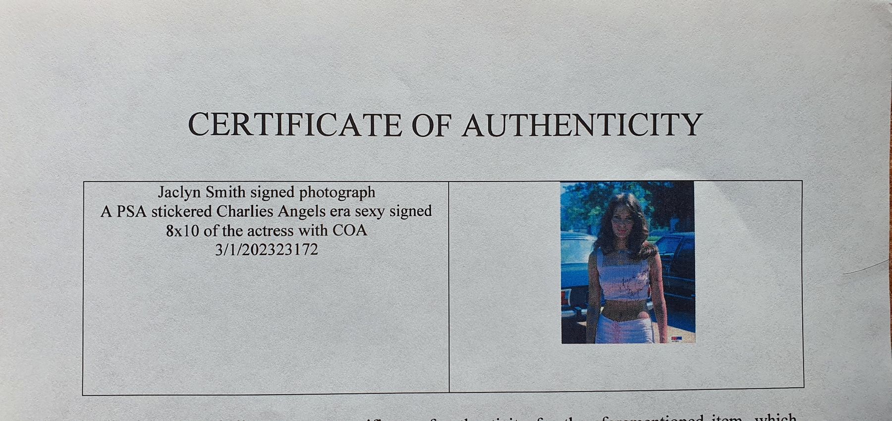 Autografi: Jaclyn Smith Original Unterschrift – Nuovo (secondo la descrizione) da Feldbach venduto da gardenmagic 4
