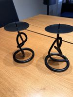 2 Black frame Candlesticks