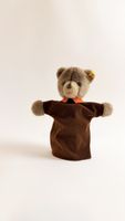 Original Steiff Teddybär Handpuppe Vintage – mit Knopf