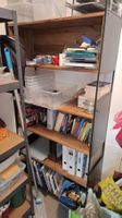 Büchergestell Holz-Metall